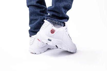 WHITE/NAVY/RED