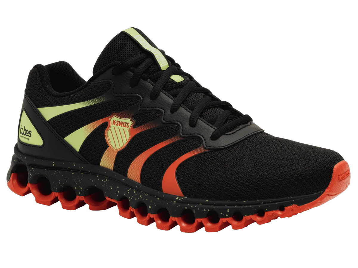 BLACK/SHARP GREEN/MANDARIN RED