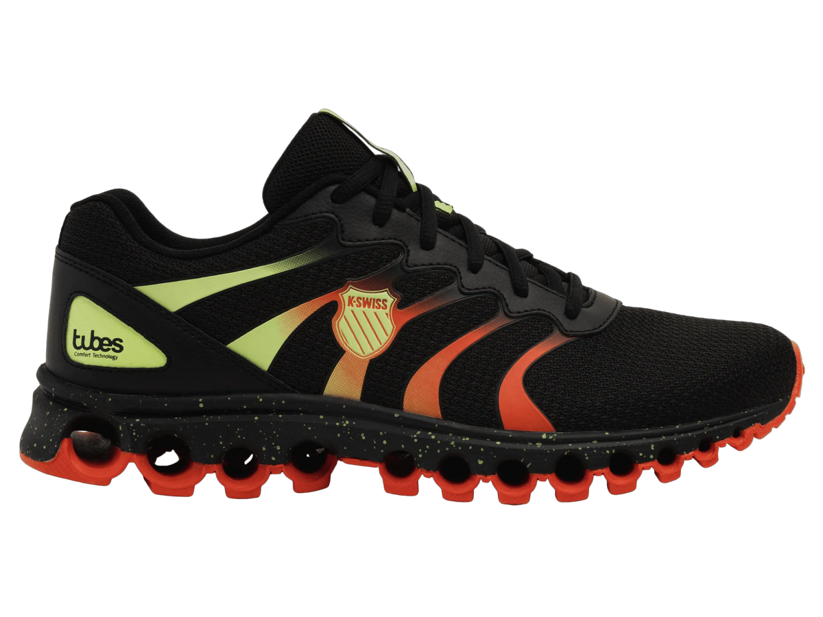BLACK/SHARP GREEN/MANDARIN RED