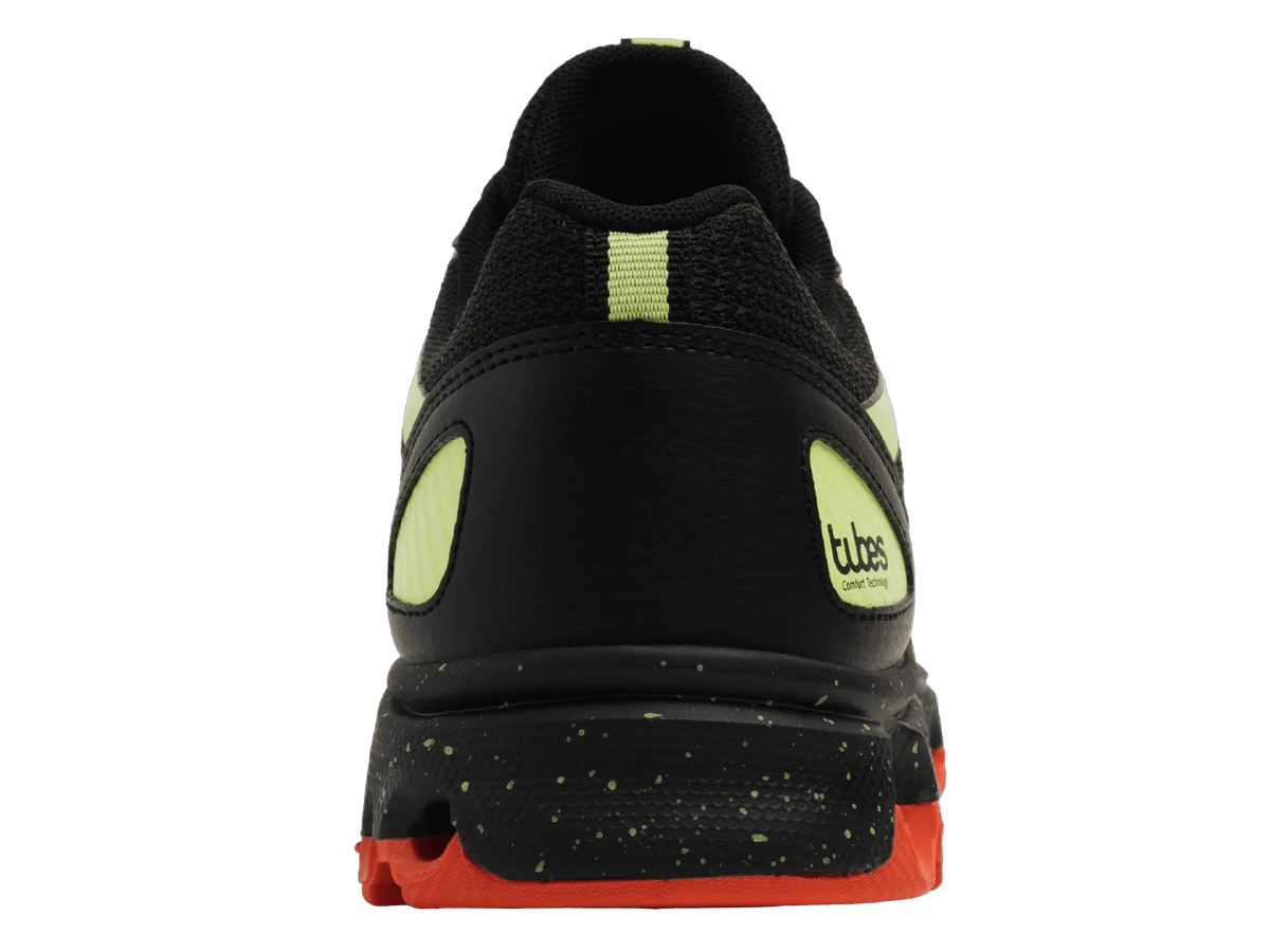 BLACK/SHARP GREEN/MANDARIN RED
