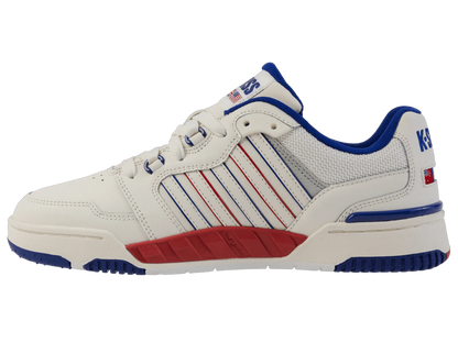 SNOW WHITE/NAVY/RED