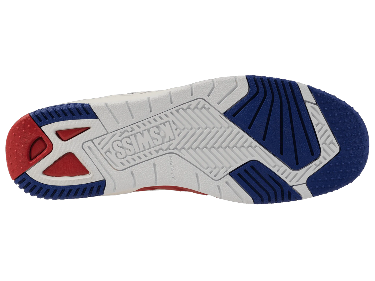 SNOW WHITE/NAVY/RED