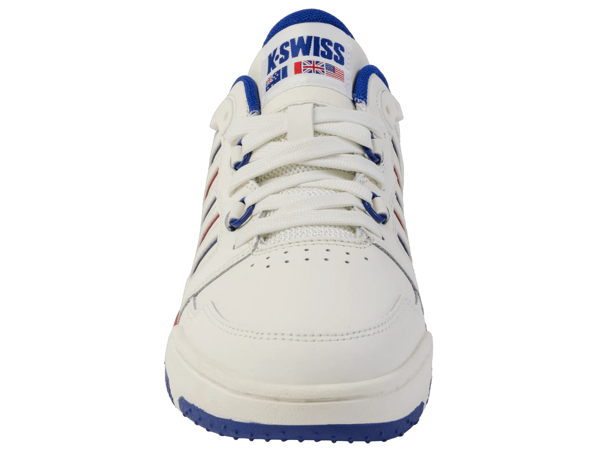 SNOW WHITE/NAVY/RED