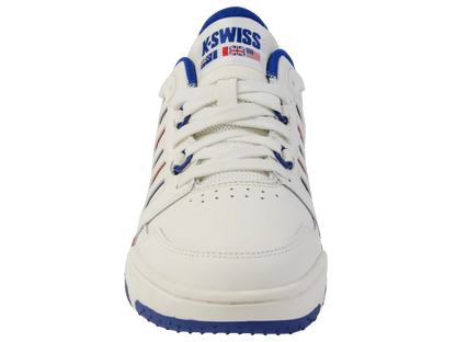 SNOW WHITE/NAVY/RED