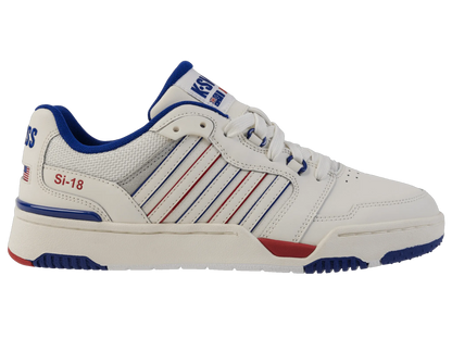 SNOW WHITE/NAVY/RED