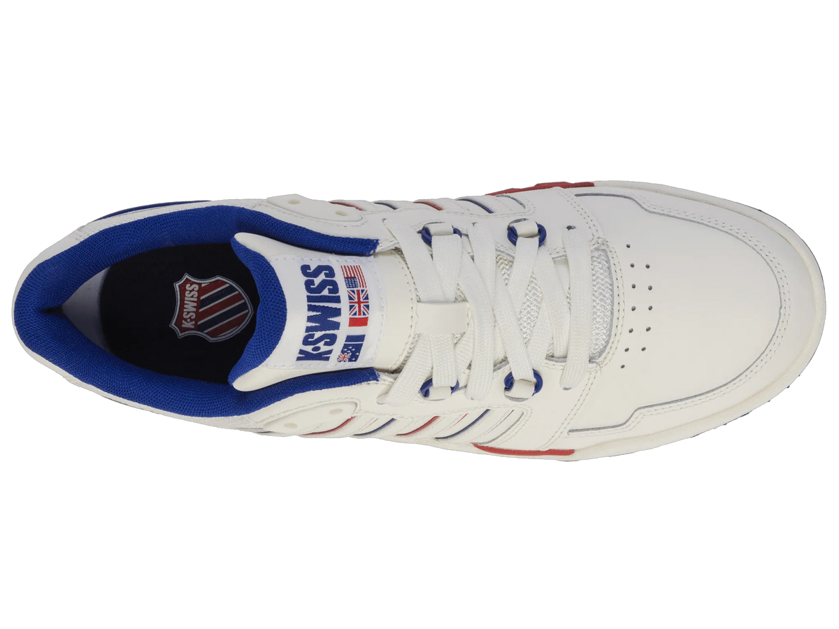 SNOW WHITE/NAVY/RED