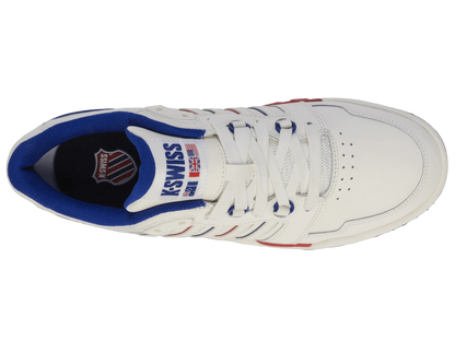 SNOW WHITE/NAVY/RED