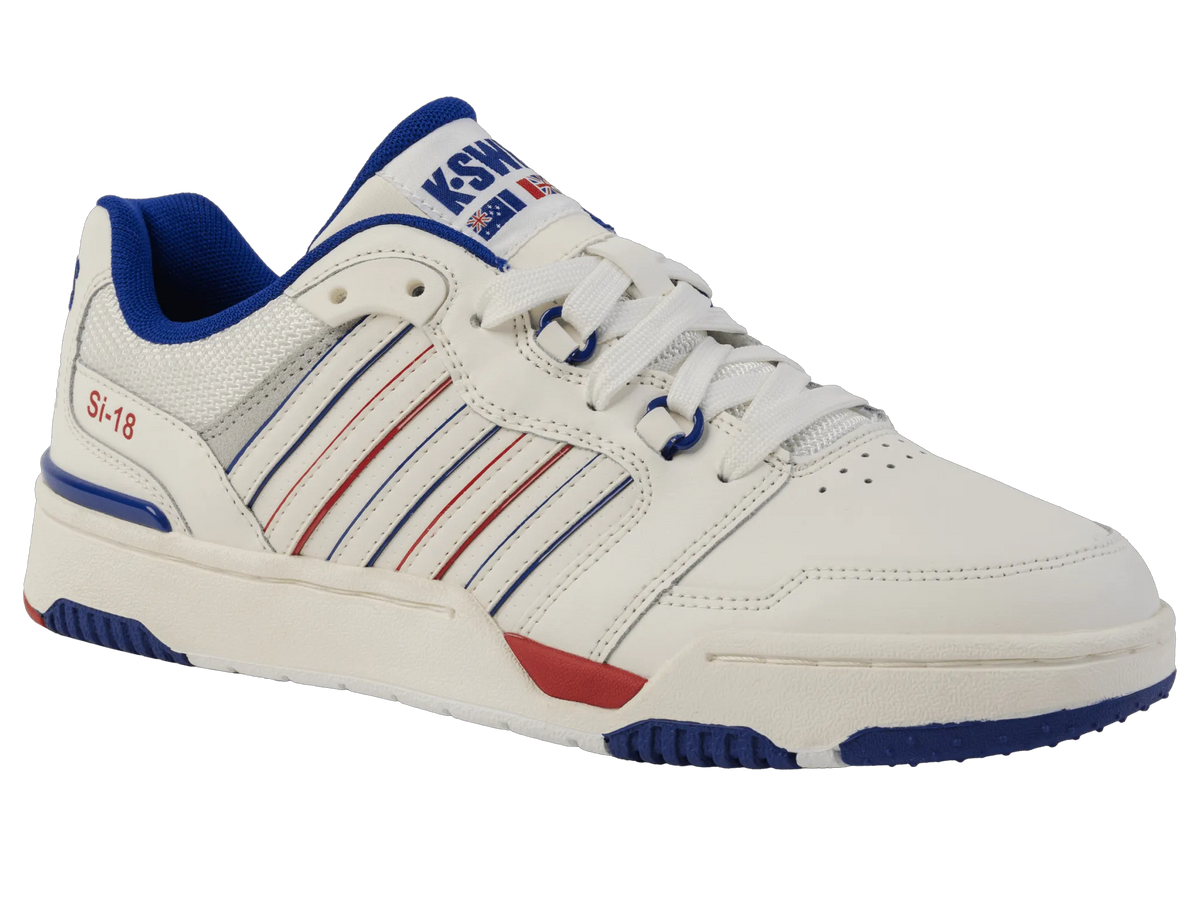 SNOW WHITE/NAVY/RED