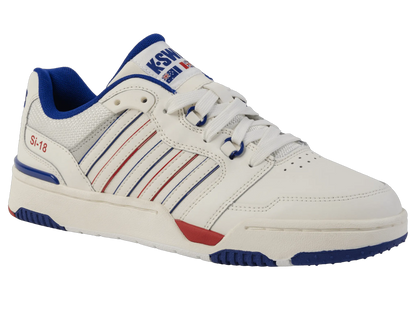 SNOW WHITE/NAVY/RED