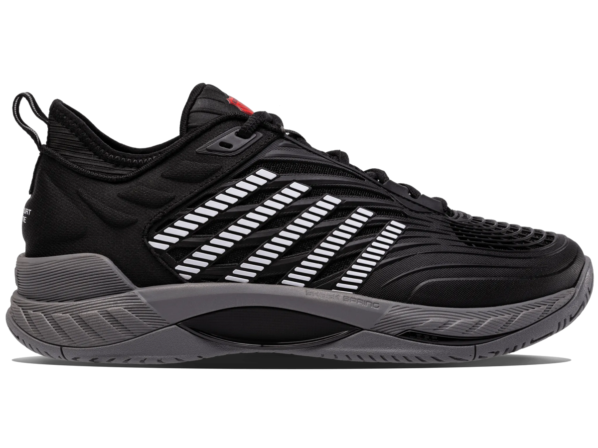 BLACK/STEEL GRAY/FIREY RED