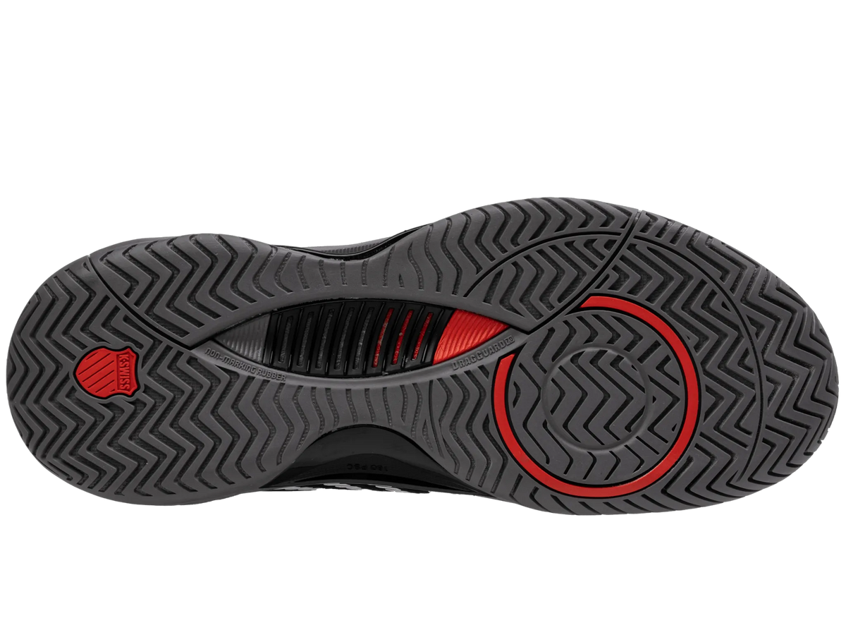 BLACK/STEEL GRAY/FIREY RED