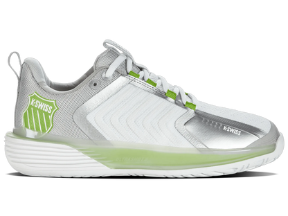WHITE/GRAY VIOLET/LIME GREEN