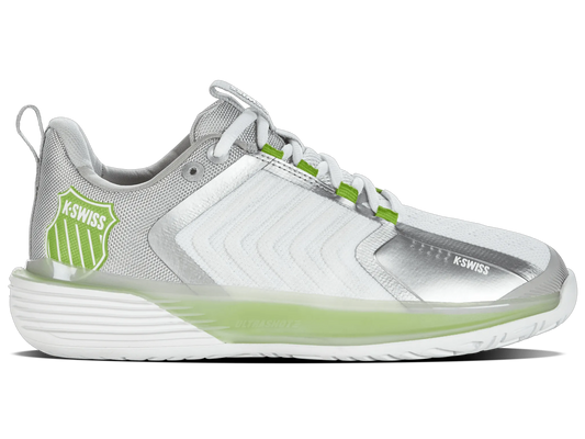 WHITE/GRAY VIOLET/LIME GREEN