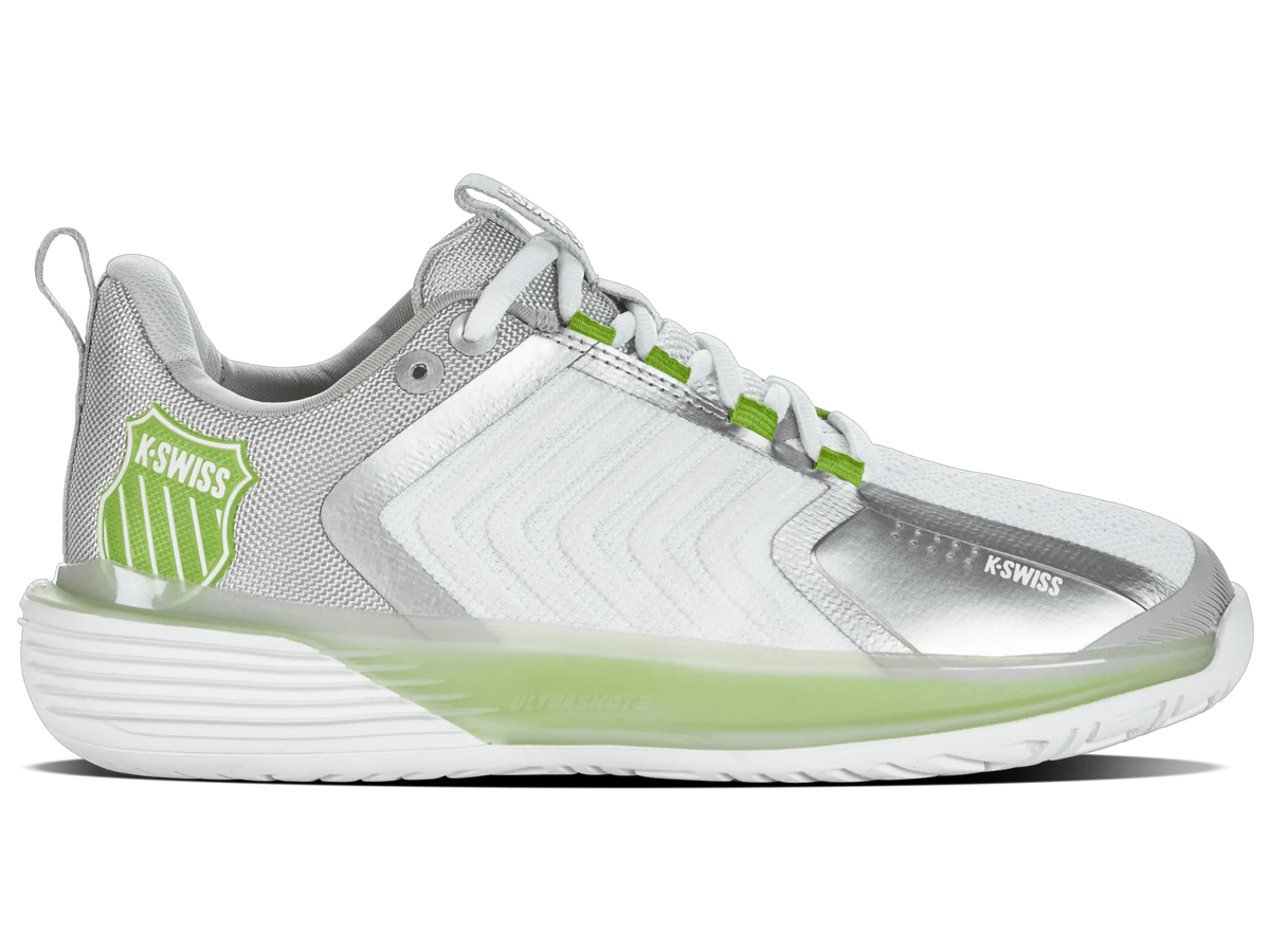 WHITE/GRAY VIOLET/LIME GREEN
