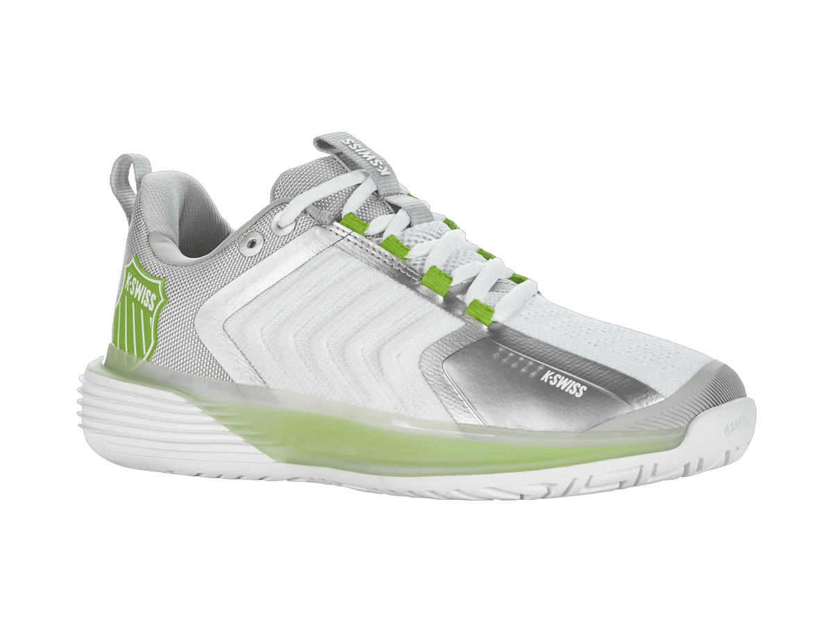 WHITE/GRAY VIOLET/LIME GREEN